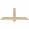 Ekena Millwork Eugene Rough Sawn Timber Gable Bracket, Douglas Fir, 48"W x 20"H x 4"D x 4"F, 10/12 Pitch GBW048X20X0404EUG00RDF - alternate 1